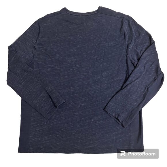 Macy's Alfani Long Sleeve Athletic Shirt Crew Neck Medium Weight - Picture 2 of 3